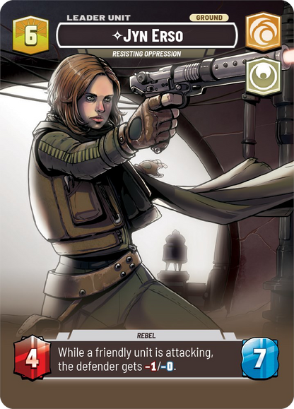 Jyn Erso - C 268/252 - Spark of Rebellion SOR - Star Wars Unlimited (Showcase Foil)