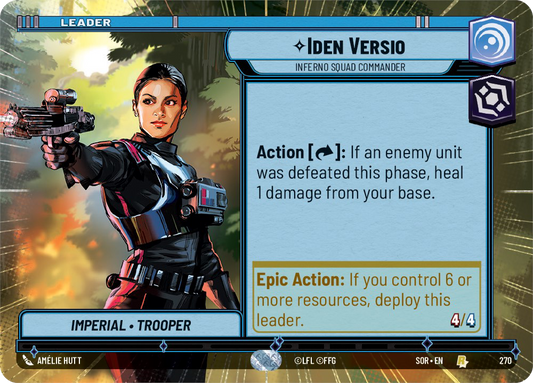 Iden Versio - R 270/252 - Spark of Rebellion SOR - Star Wars Unlimited (Hyperspace)