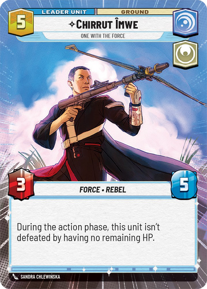 Chirrut Imwe - R 272/252 - Spark of Rebellion SOR - Star Wars Unlimited (Hyperspace)