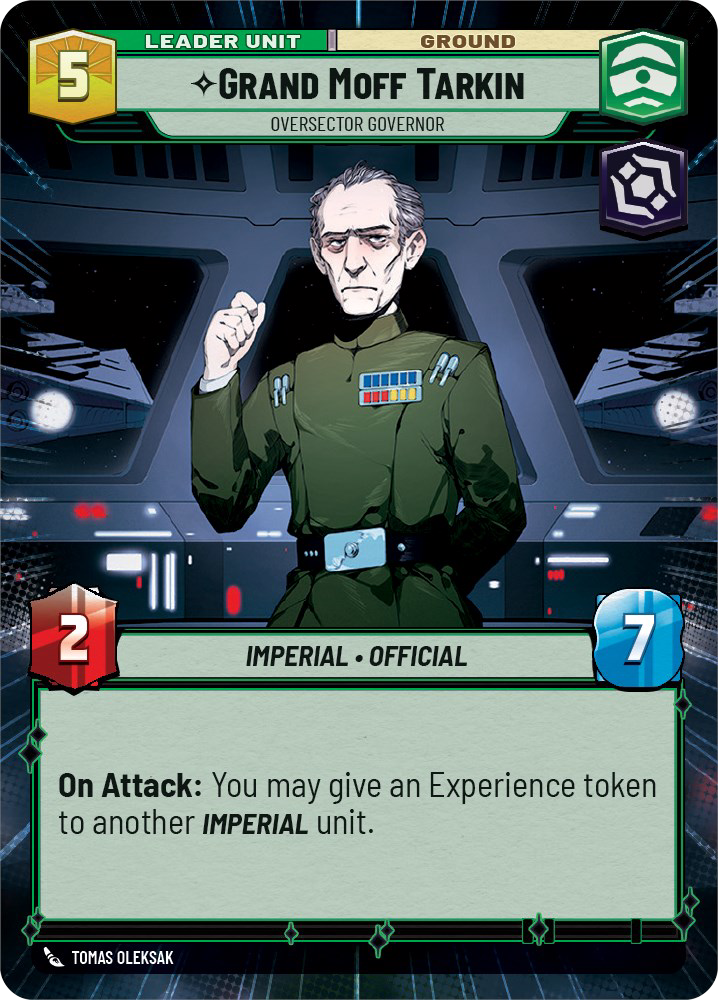 Grand Moff Tarkin - C 274/252 - Spark of Rebellion SOR - Star Wars Unlimited (Hyperspace)