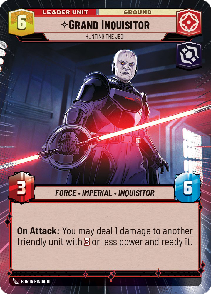 Grand Inquisitor - R 277/252 - Spark of Rebellion SOR - Star Wars Unlimited (Hyperspace)