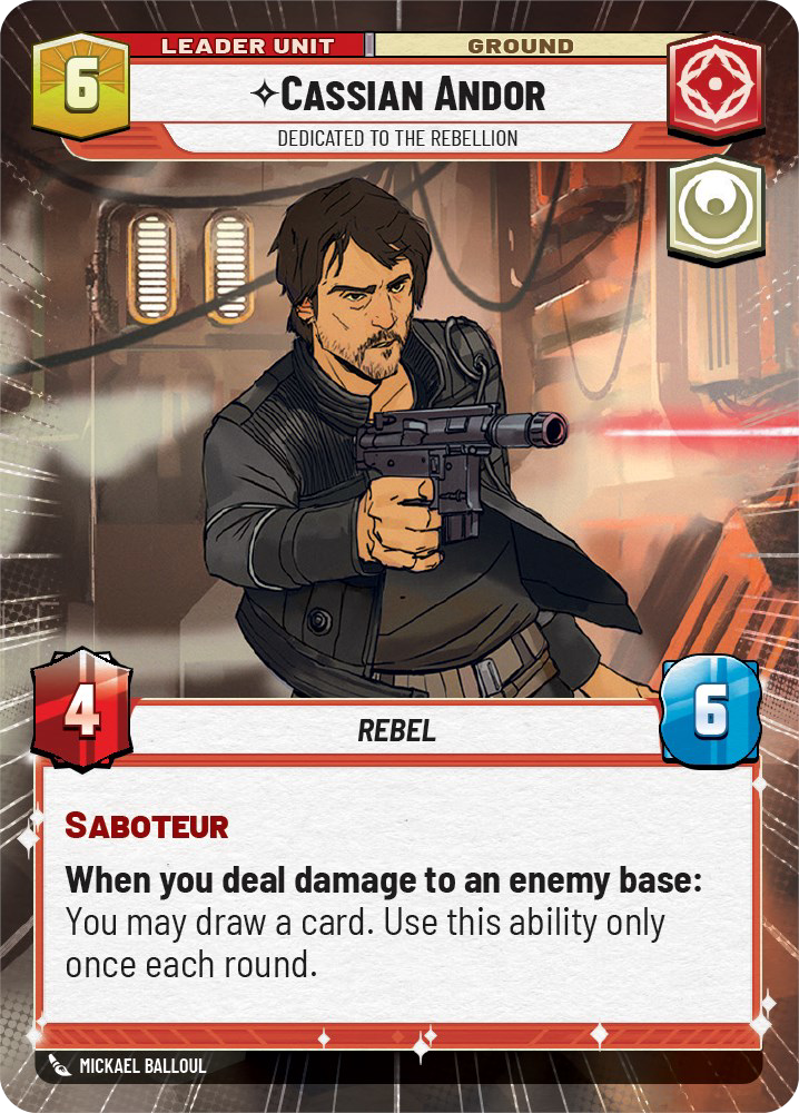 Cassian Andor - R 279/252 - Spark of Rebellion SOR - Star Wars Unlimited (Hyperspace)