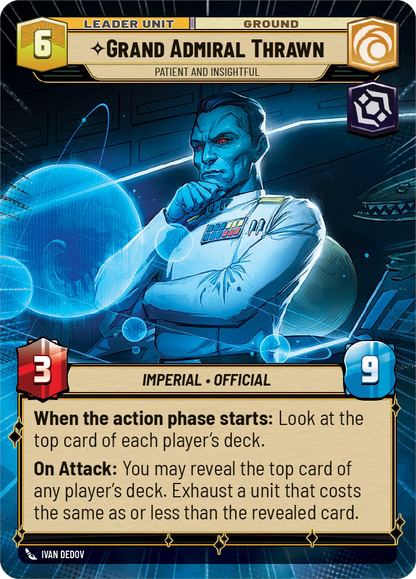 Grand Admiral Thrawn - R 282/252 - Spark of Rebellion SOR - Star Wars Unlimited (Hyperspace)