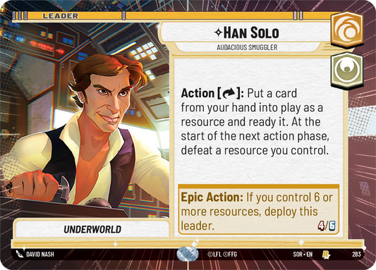 Han Solo - R 283/252 - Spark of Rebellion SOR - Star Wars Unlimited (Hyperspace)