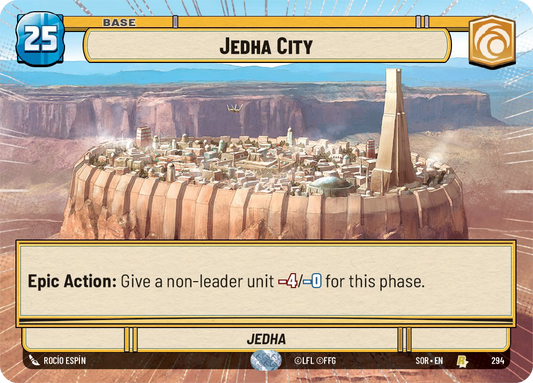 Jedha City - R 294/252 - Spark of Rebellion SOR - Star Wars Unlimited (Hyperspace Foil)