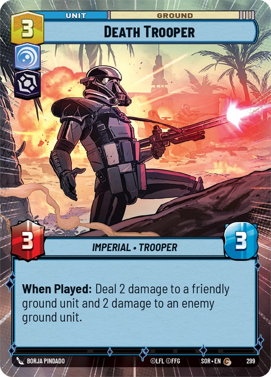 Death Trooper - C 299/252 - Spark of Rebellion SOR - Star Wars Unlimited (Hyperspace Foil)