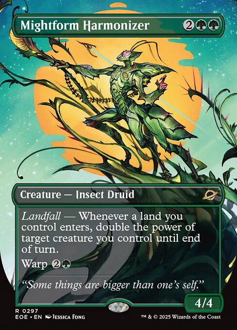 Mightform Harmonizer - Edge of Eternities EOE - NM - 0297 R (Borderless Foil)