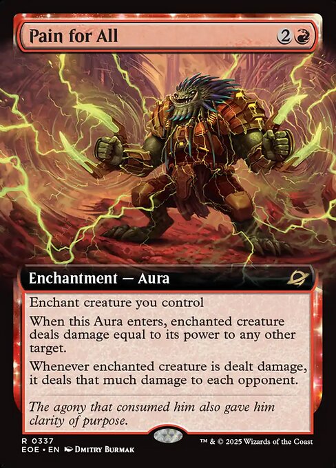 Pain for All - Edge of Eternities EOE - NM - 0337 R (Extended Foil)