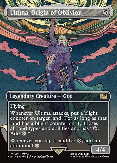 Ultima, Origin of Oblivion - Final Fantasy FIN - NM - 0324 R (Borderless Foil)