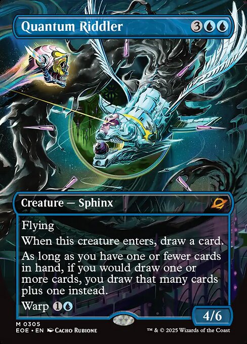 Quantum Riddler - Edge of Eternities EOE - NM - 0305 M (Borderless Foil)