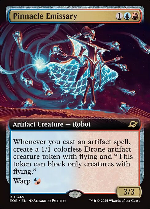 Pinnacle Emissary - Edge of Eternities EOE - NM - 0349 R (Extended Foil)