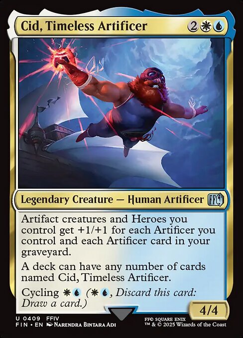 Cid, Timeless Artificer - Final Fantasy FIN - NM - 0409 U (Foil)