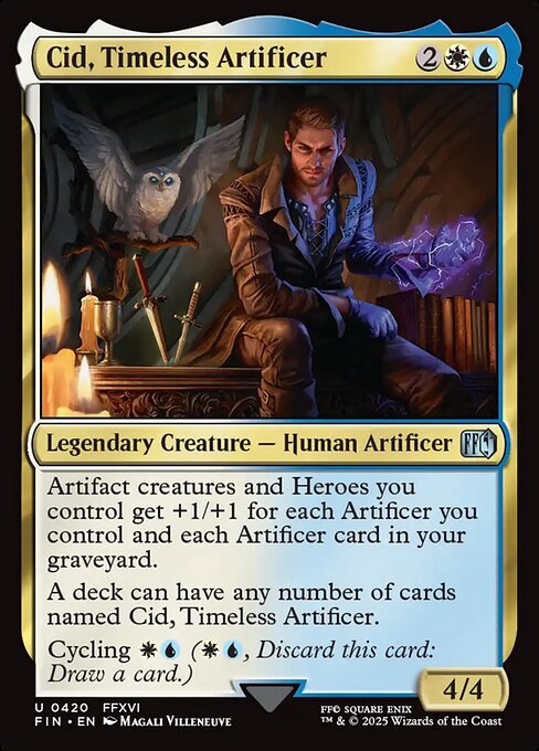 Cid, Timeless Artificer - Final Fantasy FIN - NM - 0420 U (Foil)