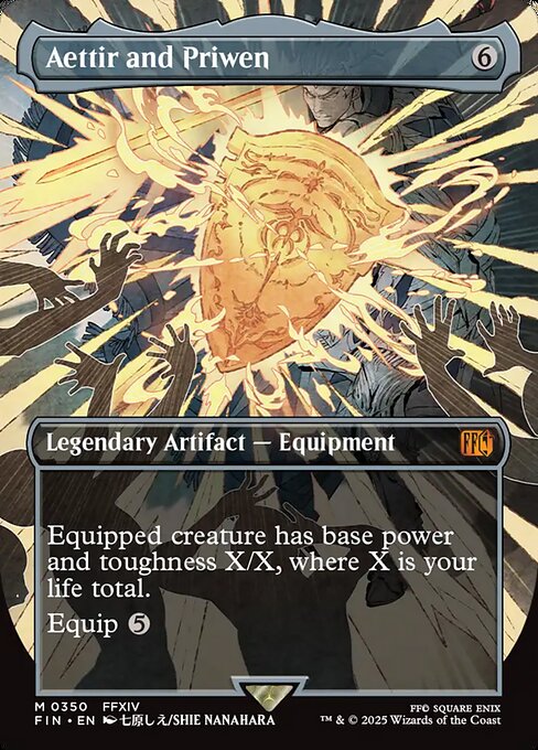 Aettir and Priwen - Final Fantasy FIN - NM - 0350 M (Borderless Foil)