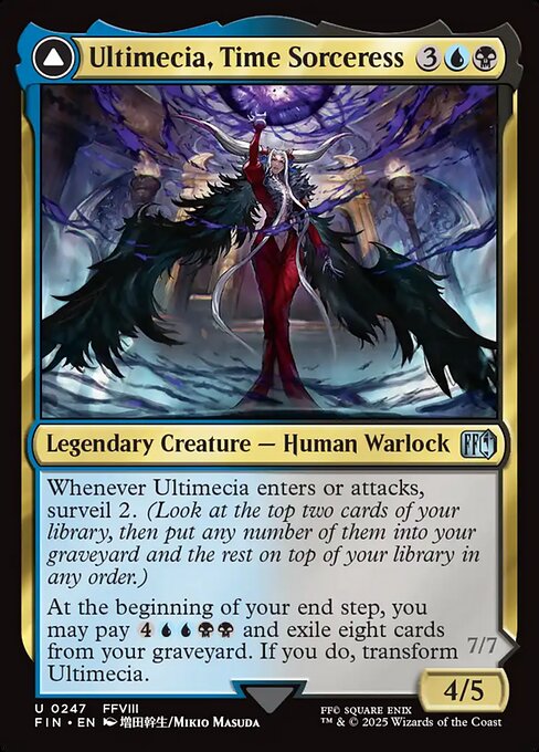 Ultimecia, Time Sorceress // Ultimecia, Omnipotent - Final Fantasy FIN - NM - 0247 U