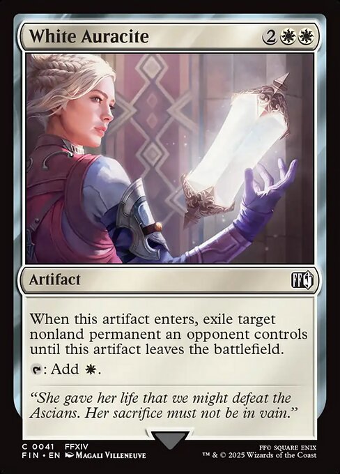 White Auracite - Final Fantasy FIN - NM - 0041 C (Foil)