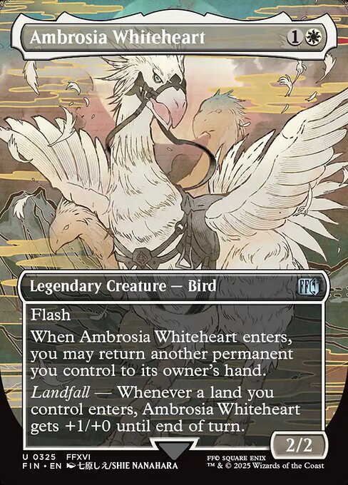Ambrosia Whiteheart - Final Fantasy FIN - NM - 0325 U (Borderless Foil)