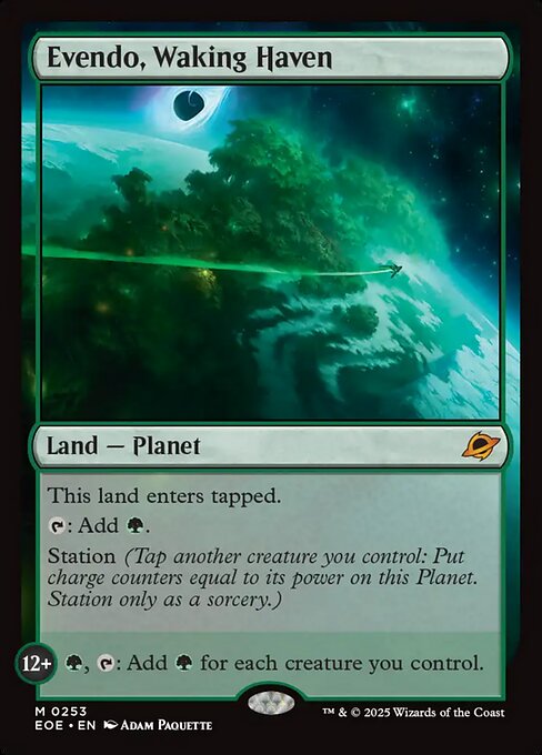 Evendo, Waking Haven - Edge of Eternities EOE - NM - 0253 M (Full Art Foil)