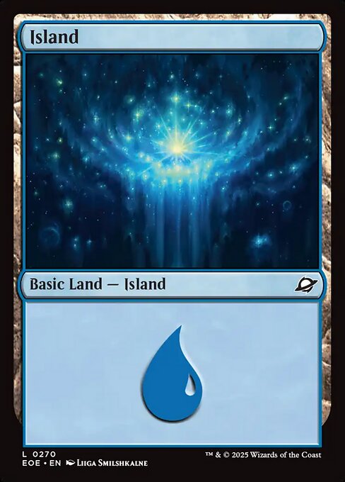 Island - Edge of Eternities EOE - NM - 0270 C (Foil)