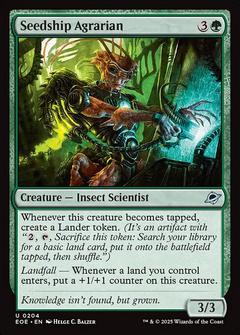 Seedship Agrarian - Edge of Eternities EOE - NM - 0204 U (Foil)