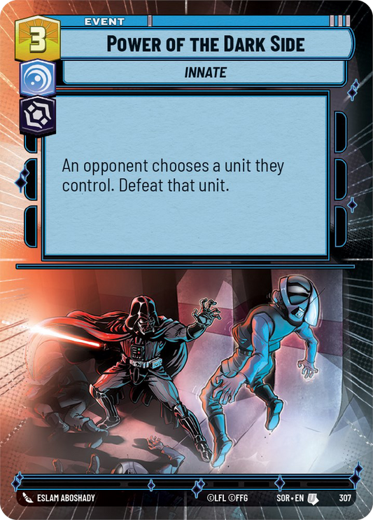 Power of the Dark Side - U 307/252 - Spark of Rebellion SOR - Star Wars Unlimited (Hyperspace Foil)