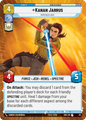 Kanan Jarrus - U 313/252 - Spark of Rebellion SOR - Star Wars Unlimited (Hyperspace Foil)