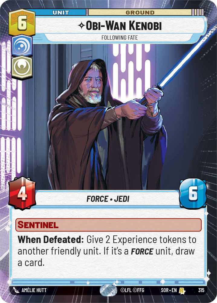 Obi-Wan Kenobi - R 315/252 - Spark of Rebellion SOR - Star Wars Unlimited (Hyperspace)