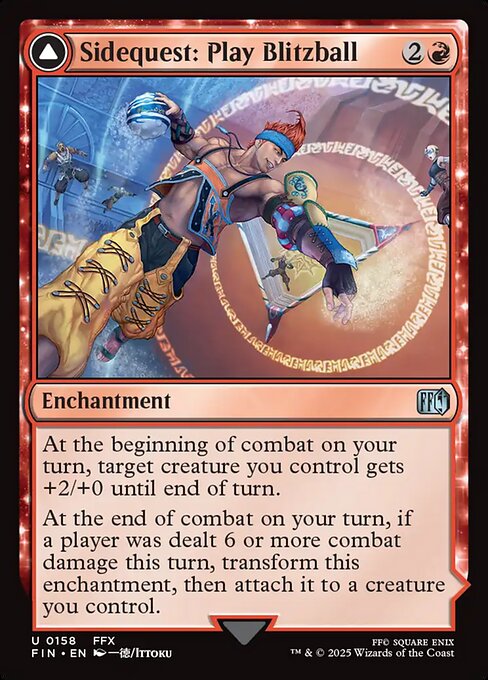 Sidequest: Play Blitzball // World Champion, Celestial Weapon - Final Fantasy FIN - NM - 0158 U (Foil)