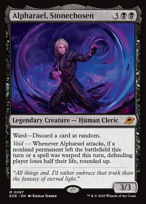 Alpharael, Stonechosen - Edge of Eternities EOE - NM - 0087 M (Foil)