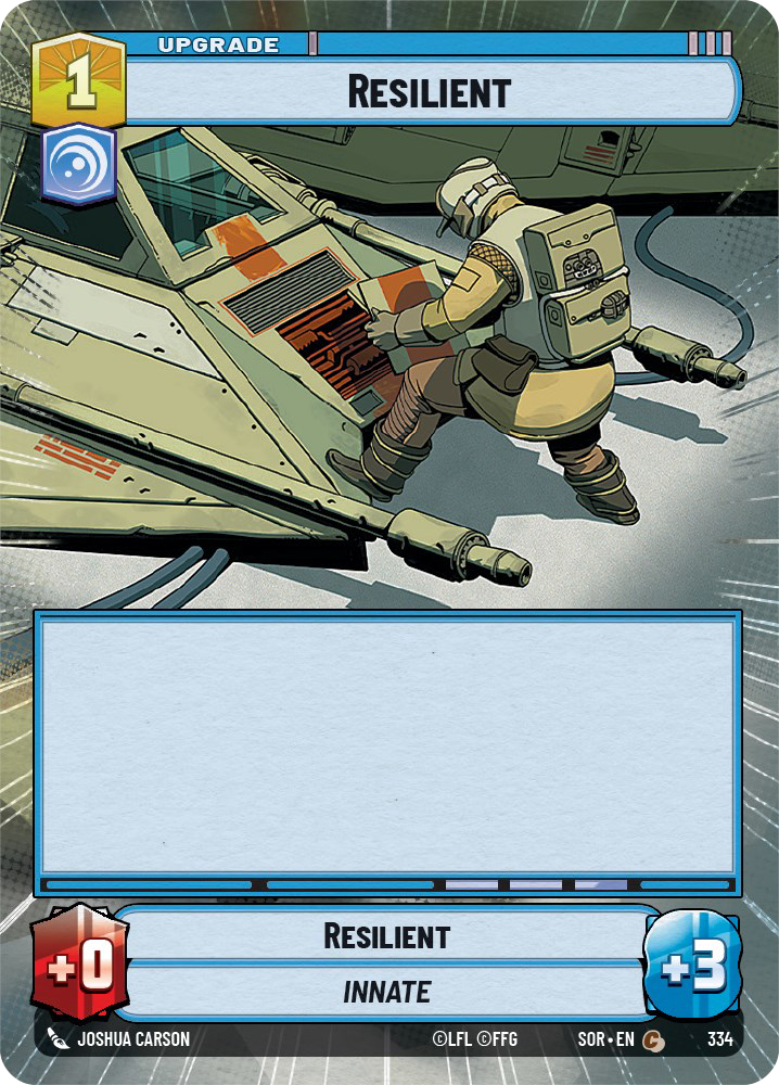 Resilient - C 334/252 - Spark of Rebellion SOR - Star Wars Unlimited (Hyperspace)