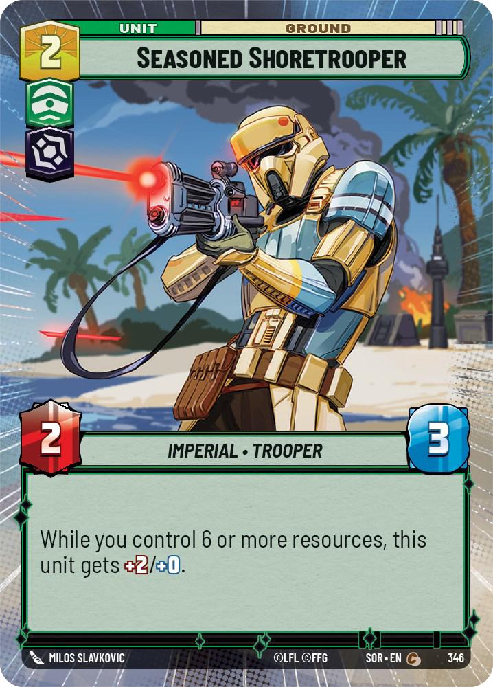 Seasoned Shoretrooper - C 346/252 - Spark of Rebellion SOR - Star Wars Unlimited (Hyperspace)