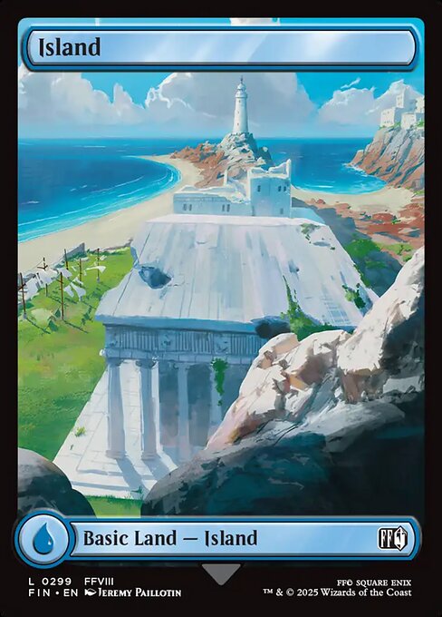Island - Final Fantasy FIN - NM - 0299 C (Full Art Foil)