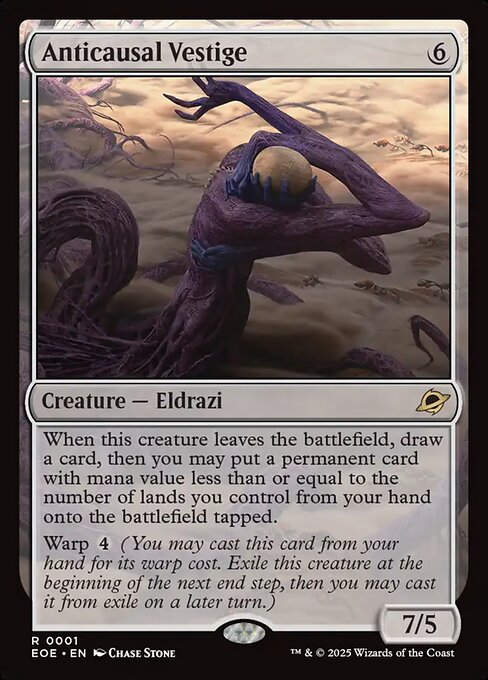 Anticausal Vestige - Edge of Eternities EOE - NM - 0001 R (Foil)