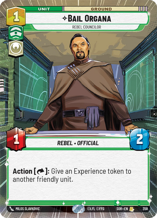 Bail Organa - R 358/252 - Spark of Rebellion SOR - Star Wars Unlimited (Hyperspace)