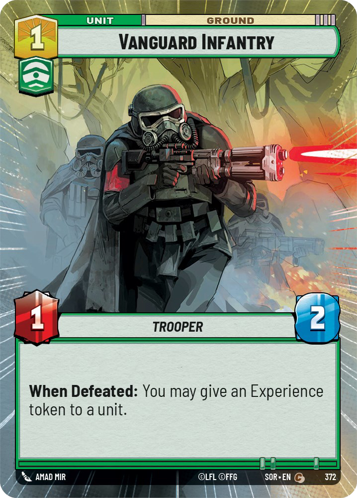 Vanguard Infantry - C 372/252 - Spark of Rebellion SOR - Star Wars Unlimited (Hyperspace Foil)