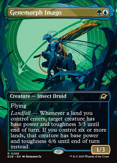 Genemorph Imago - Edge of Eternities EOE - NM - 0299 R (Borderless Foil)
