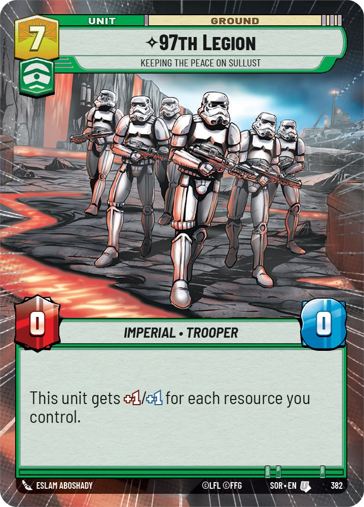 97th Legion - U 382/252 - Spark of Rebellion SOR - Star Wars Unlimited (Hyperspace)