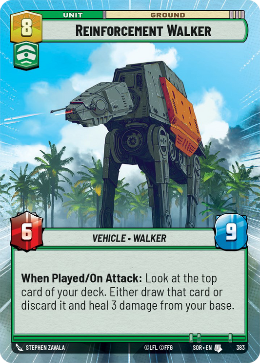 Reinforcement Walker - U 383/252 - Spark of Rebellion SOR - Star Wars Unlimited (Hyperspace)