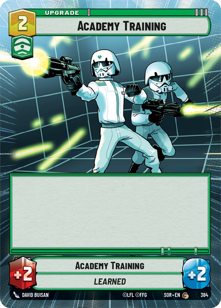 Academy Training C 384/252 - Spark of Rebellion SOR - Star Wars Unlimited (Hyperspace Foil)