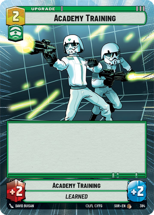 Academy Training C 384/252 - Spark of Rebellion SOR - Star Wars Unlimited (Hyperspace Foil)