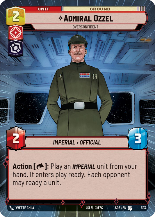 Admiral Ozzel - U 393/252 - Spark of Rebellion SOR - Star Wars Unlimited (Hyperspace)