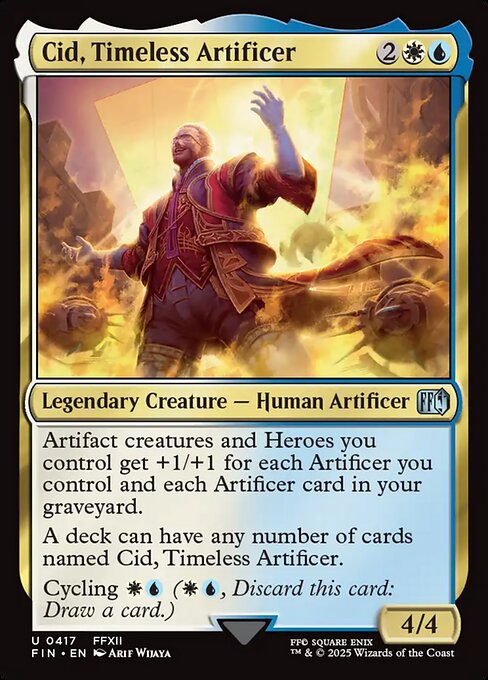 Cid, Timeless Artificer - Final Fantasy FIN - NM - 0417 U (Foil)