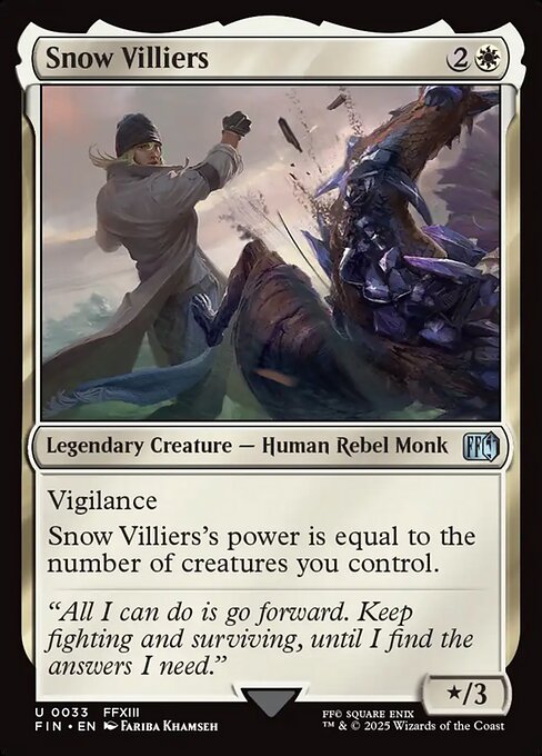 Snow Villiers - Final Fantasy FIN - NM - 0033 U (Foil)