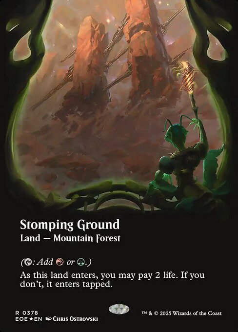 Stomping Ground - Edge of Eternities EOE - NM - 0378 R (Showcase Foil)