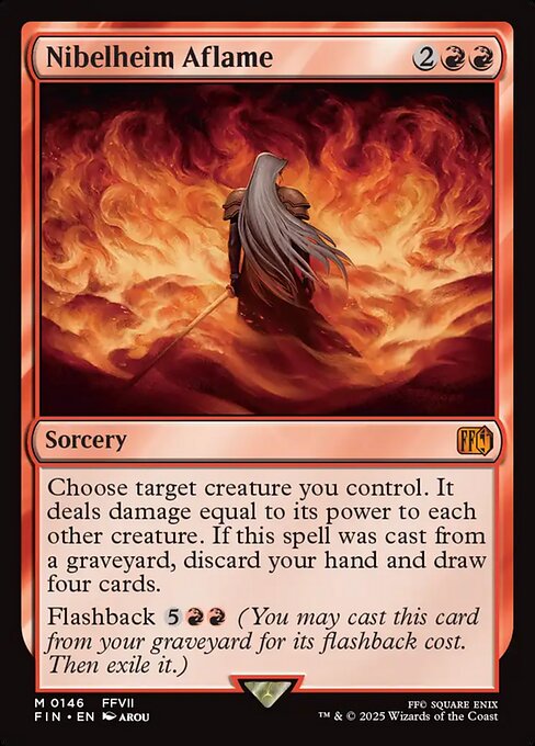 Nibelheim Aflame - Final Fantasy FIN - NM - 0146 M (Foil)