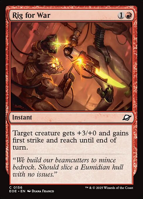 Rig for War - Edge of Eternities EOE - NM - 0156 C (Foil)