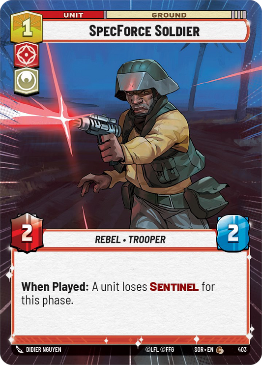 SpecForce Soldier - C 403/252 - Spark of Rebellion SOR - Star Wars Unlimited (Hyperspace Foil)