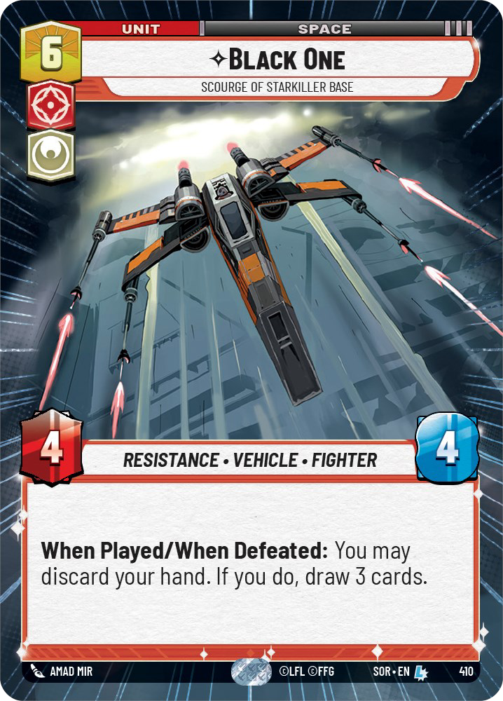 Black One L 410/252 - Spark of Rebellion SOR - Star Wars Unlimited (Hyperspace Foil)