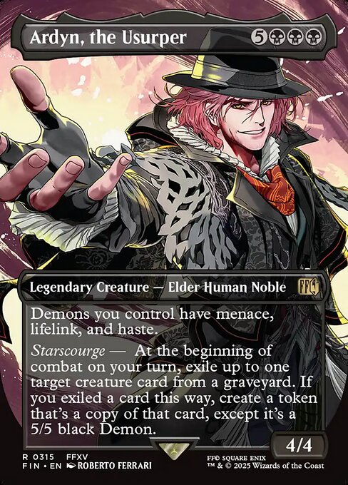 Ardyn, the Usurper - Final Fantasy FIN - NM - 0315 R (Borderless Foil)