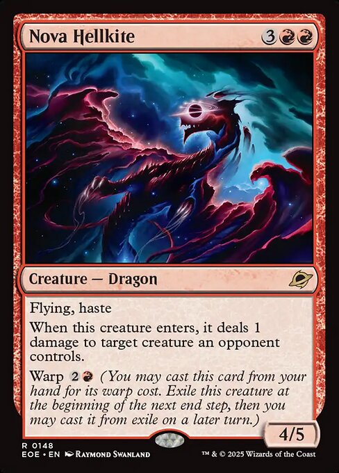 Nova Hellkite - Edge of Eternities EOE - NM - 0148 R (Foil)
